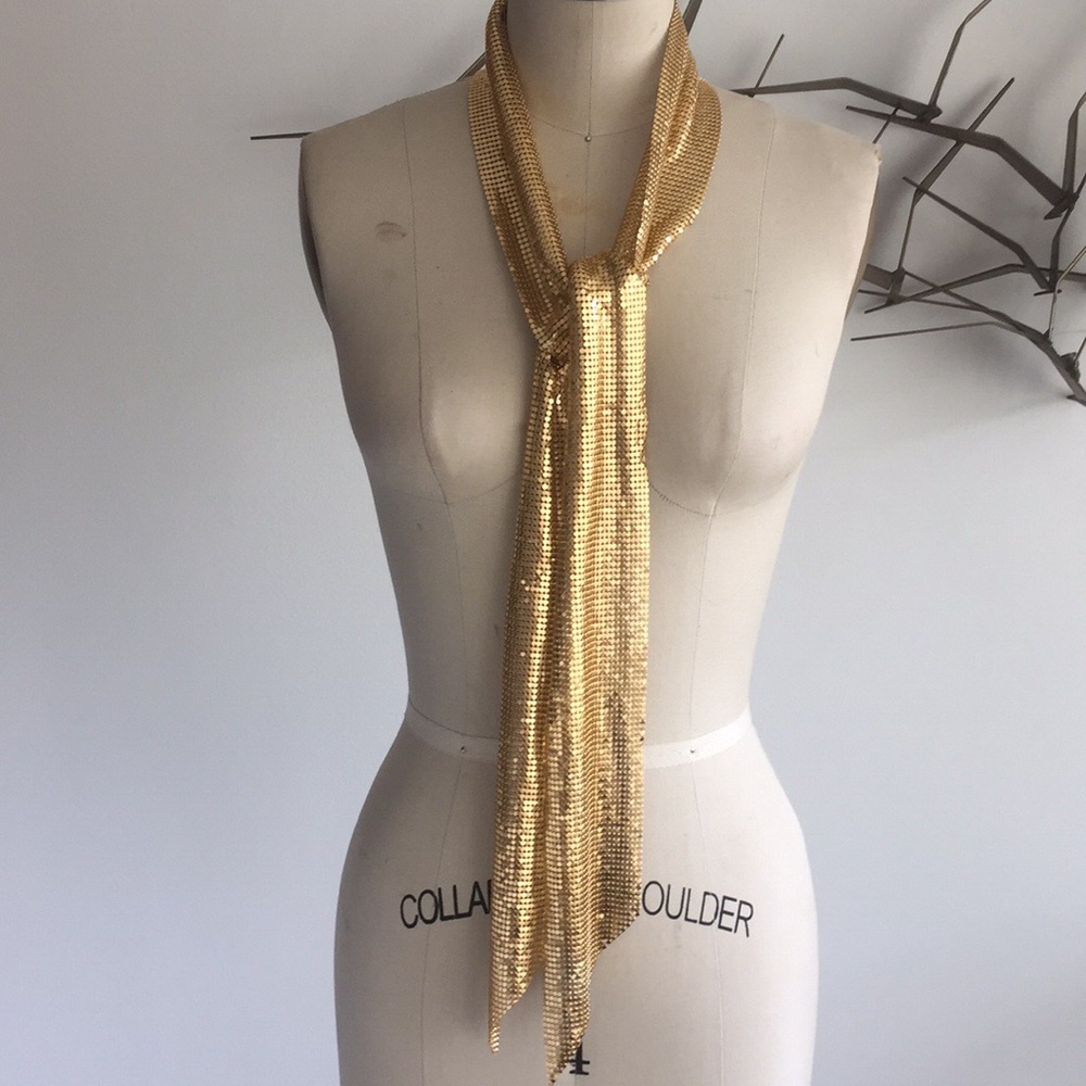 Karen Zambos metal mesh belt/ necklace